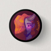 Girl, anime, 缶バッジ (正面)