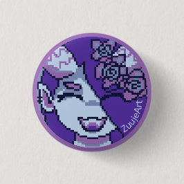 Girl, anime, pixelart 缶バッジ