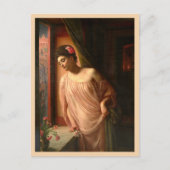 Girl at the window by Edward John Poynter ポストカード (正面)