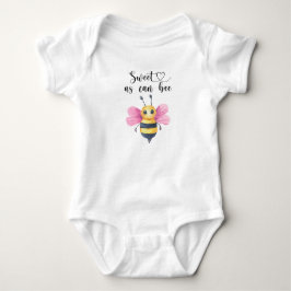 Girl Baby Bee - sweet as can bee ベビーボディスーツ
