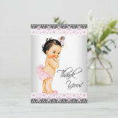 Girl Baby Showerありがとう サンキューカード (スタンド正面)