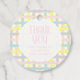 Girl Baby Showerありがとう フェイバータグ