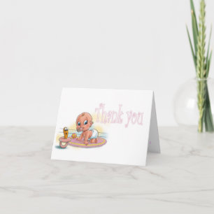 Girl Baby Shower – ありがとう サンキューカード