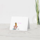 Girl Baby Shower – ありがとう サンキューカード (裏面)