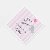 Girl Baby Shower スタンダードランチョンナプキン (角)