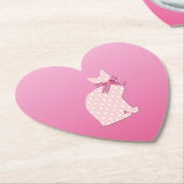 Girl Baby Shower ペーパーコースター (アングル)