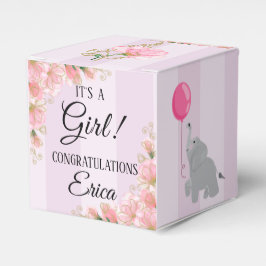 Girl Baby Shower 2"w x 2"l x 2"h フェイバーボックス