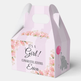 Girl Baby Shower 4.5" x 2.75" x 5.5"  フェイバーボックス