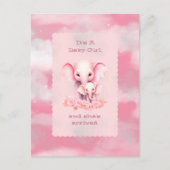 Girl Baby Shower Invitation ポストカード (正面)
