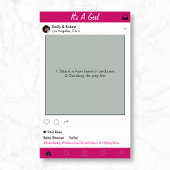 Girl Baby Shower Party Prop Photo Booth Frame ポスター