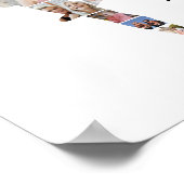 Girl Ballerina Ballet Dance Custom Photo Collage ポスター (角)