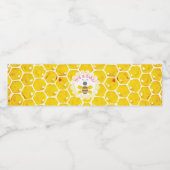 Girl Bee Baby Shower Water Bottle Labelsの略 ペットボトルラベル (シングルラベル)