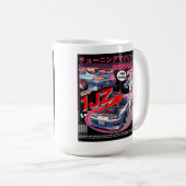 Girl Behind The Wheel：物語を聞く人 コーヒーマグカップ (正面右)