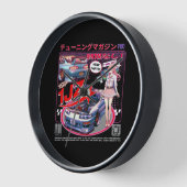 Girl Behind The Wheel：物語を聞く人 壁時計 (傾斜)