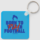 Girl Born to Play Football キーホルダー (裏面)