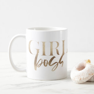 Girl Boss イエローゴールド モダンでパワフル コーヒーマグカップ