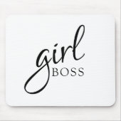 Girl Boss Chic Typography Minimalist マウスパッド (正面)