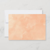 Girl Botanical teal and orange Books for baby 招待状 (裏面)