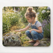 Girl Casting a Spell on a Frog マウスパッド (正面)