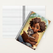 Girl & Cat ノートブック (内側)