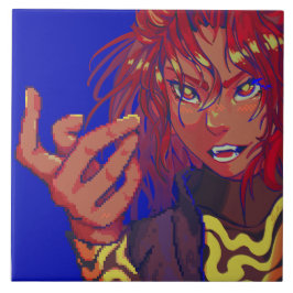 Girl changing pixelart タイル