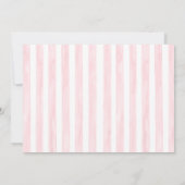 Girl Christian Baptism Pink Bow Photo 招待状 (裏面)
