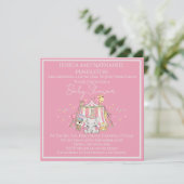 Girl Circus Baby Shower Invitation 招待状 (スタンド正面)