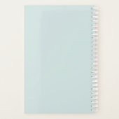 Girl Deadlifting & Personalizable名前フィットネス プランナー手帳 (裏面)