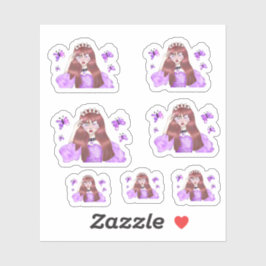 Girl Drawing シール