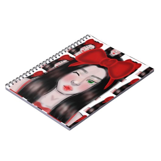 Girl Drawing ノートブック (左側)