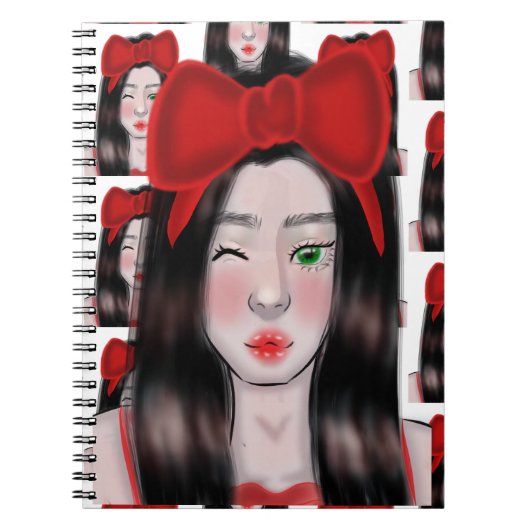 Girl Drawing ノートブック (正面)