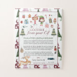 Girl Elf | Kids Christmas Elf Goodbye Letter ジグソーパズル<br><div class="desc">Make this holiday tradition with your kids a bit more fun with this cute "Goodbye from your Elf" Letter on a unique puzzle your kids will love. Add your choice of personalization. They'll make the experience fun, and you'll have a wonderful keepsake for years to come. Add your custom wording...</div>
