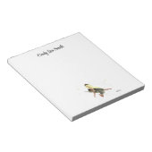 Girl Fairy With Yellow Wings Notepad ノートパッド (アングル)