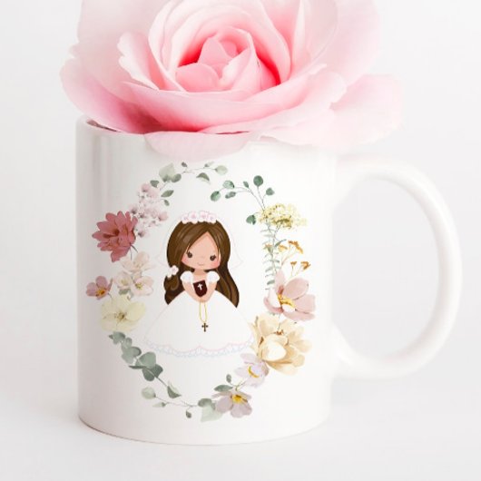 Girl First Holy Communion Ceramic Coffee Mug コーヒーマグカップ