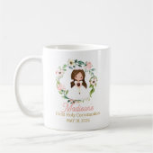 Girl First Holy Communion Favor Keepsake Religious コーヒーマグカップ (左)