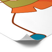 Girl Flying A Kite ポスター (角)