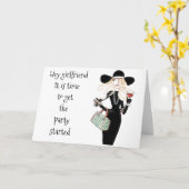 *GIRL FRIEND*は*お客様の誕生日*です。 カード (黄色い花)