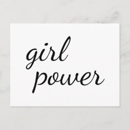 Girl Gang Cute Girl Power Design ポストカード