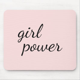 Girl Gang Girl Power Modern Feminism Blush Pink マウスパッド