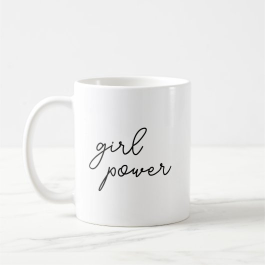 Girl Gang Stylish Modern Feminist Girl Power  コーヒーマグカップ (左)