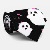 Girl Ghost Pattern ネクタイ (ロール)