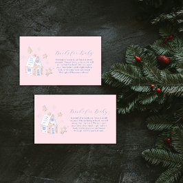 Girl Gingerbread Village Books For Baby Shower エンクロージャーカード