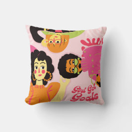Girl Got Goals Pillow – Motivational Home Accent クッション