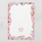 Girl Hatching Soon, Pink Dino Baby Shower 招待状 (裏面)