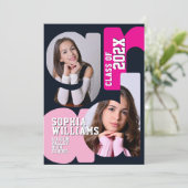 Girl High School Graduation Invitation 招待状 (スタンド正面)