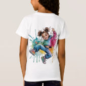 Girl Hip Hop Dance Birthday Party  Tシャツ (裏面)