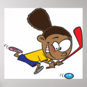 Girl Hockey Player ポスター (正面)