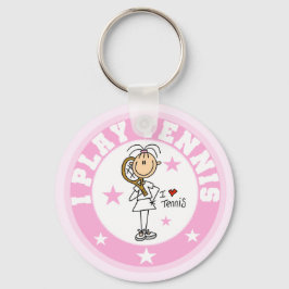 Girl I Play Tennis Tshirts and gifts キーホルダー