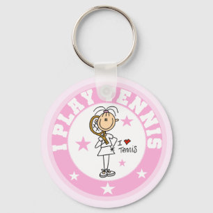 Girl I Play Tennis Tshirts and gifts キーホルダー