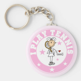 Girl I Play Tennis Tshirts and gifts キーホルダー